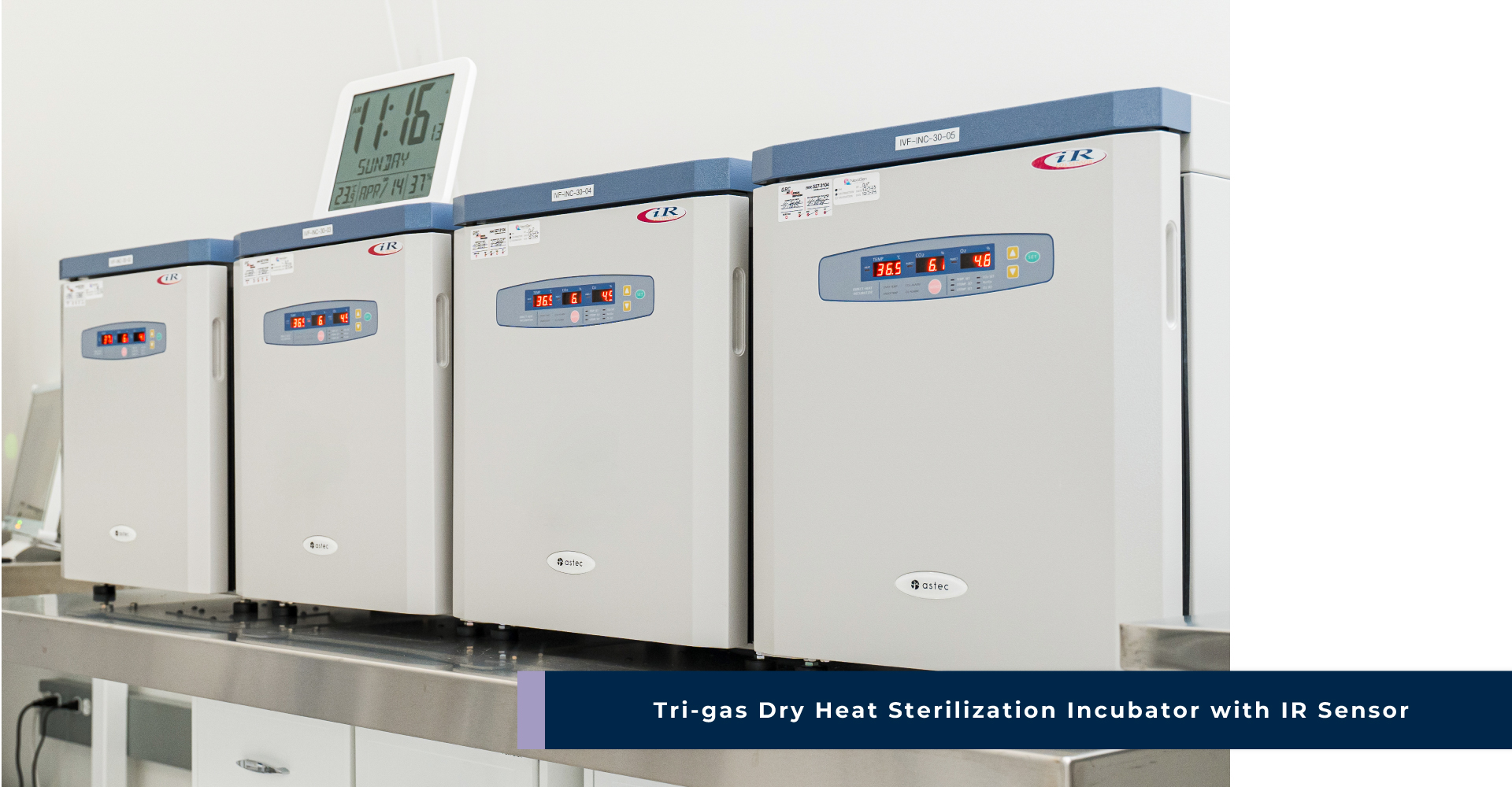 Tri-Gas Heat Sterilization Incubator with IR Sensor